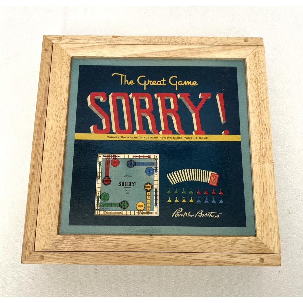 Sorry Board Game Nostalgia Game Series Parker Brothers Wooden Box Set